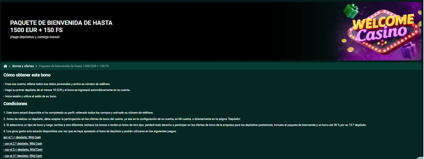 SpinBetter bono de bienvenida